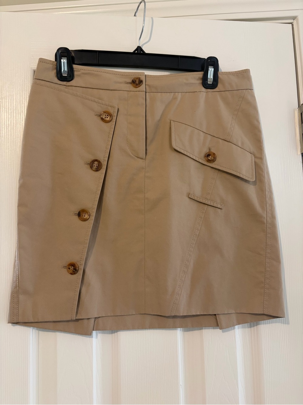 Burberry Khaki Trench Mini Skirt Italy Sz 6